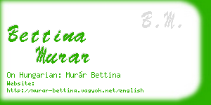 bettina murar business card